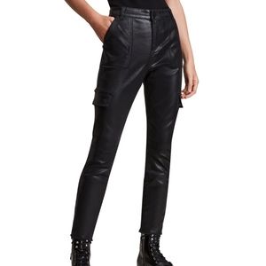 NWT All Saints Perri Dress Metallic Black Sparkle